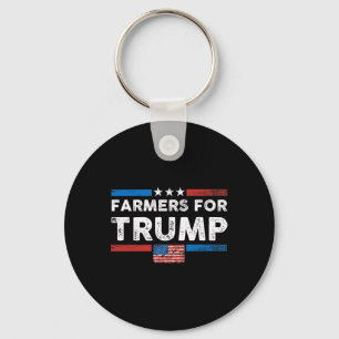 Chaveiro Fazendeiros Para Trump Bandeira Dos EUA Vintage