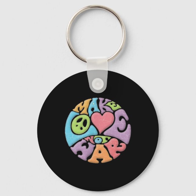 Chaveiro Fazer Amor Não Guerra (Frente)