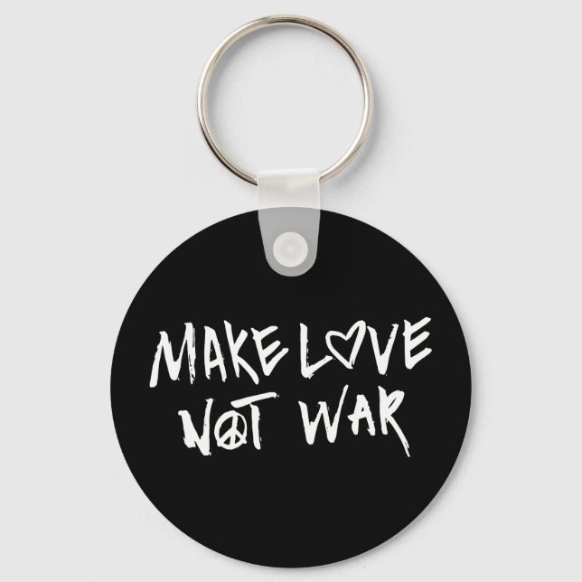 Chaveiro Fazer Amor Não Guerra (Frente)