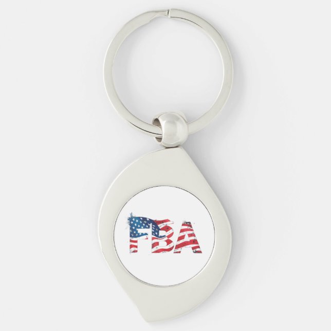 Chaveiro FBA Fundador Americano Negro (Frente)