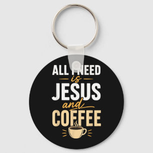 Chaveiro Fé Cristã Jesus Café Manhã Oração