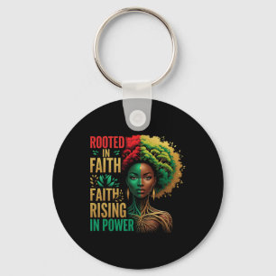Chaveiro Fé Enraizada Afro Deus Melanina Africana Rainha Cr