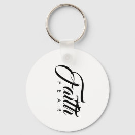 Chaveiro Fé sobre o Medo Branco