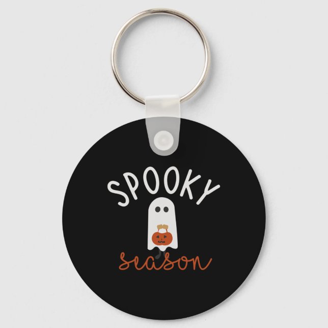Chaveiro Feira de Spooky, Festa de Fantasma, Fofo de Hallow (Frente)