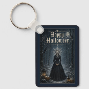 Chaveiro Feiticeira de Halloween à Meia-Noite Congelada