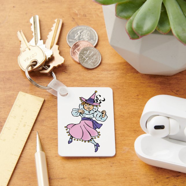 Chaveiro Feiticeiro de Oz, moça dança linda Munchkin (Mesa)