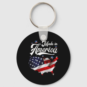 Chaveiro Feito Na América - Bandeira Americana Patriótica 4