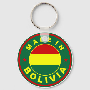 Chaveiro feito no selo da etiqueta da bandeira de país de