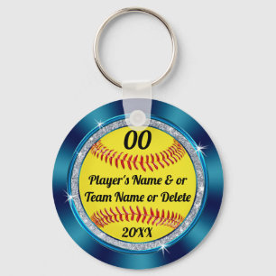 Chaveiro feito sob encomenda preto do softball da