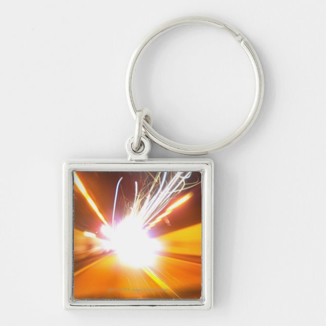 Chaveiro Feixes luminosos e efeitos abstratos (Frente)