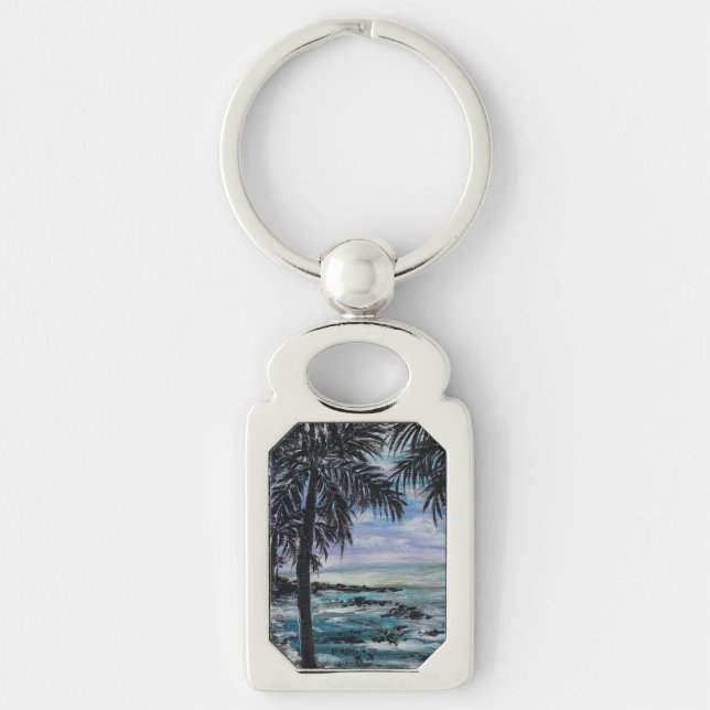 Chaveiro Felicidade tropical (Frente)