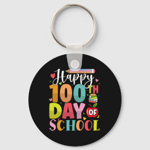 Chaveiro Feliz 100º Dia da Escola 100 Dias de Ensino Escola