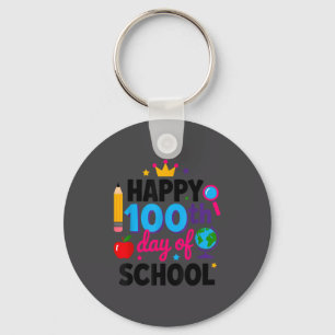 Chaveiro Feliz 100º Dia De Escola 100 Dias Mais Inteligente