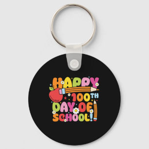 Chaveiro Feliz 100º Dia De Professores Crianças De 100 Dias