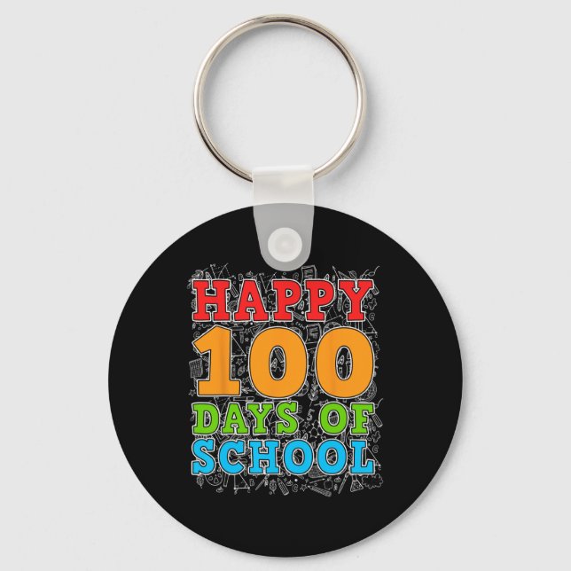 Chaveiro Feliz 100º Dia De Professores Estudantes 100 (Frente)