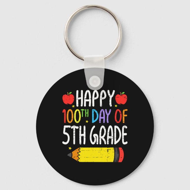Chaveiro Feliz 100º Dia dos Estudantes do 5º ano 10 (Frente)