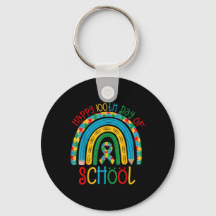 Chaveiro Feliz 100 Dias De Escola - Fita De Quebra-cabeça A