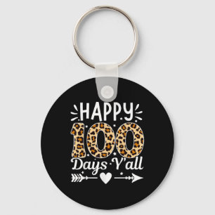 Chaveiro Feliz 100 Dias Yall Leopard Imprime 100º Dia de Sc