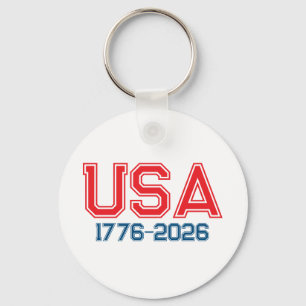 Chaveiro Feliz 4 de Julho Dia da Independência 1776-2026