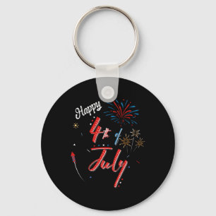 Chaveiro Feliz 4 de Julho Dia da Independência Legal Homens