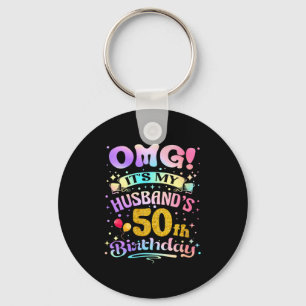 Chaveiro Feliz 50 anos de aniversário do marido