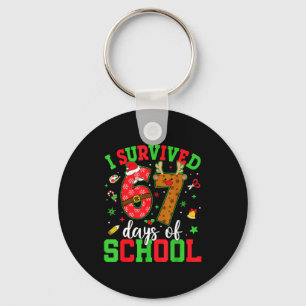 Chaveiro Feliz 67º Dia De Escola Engraçado Natal 67 Meme S