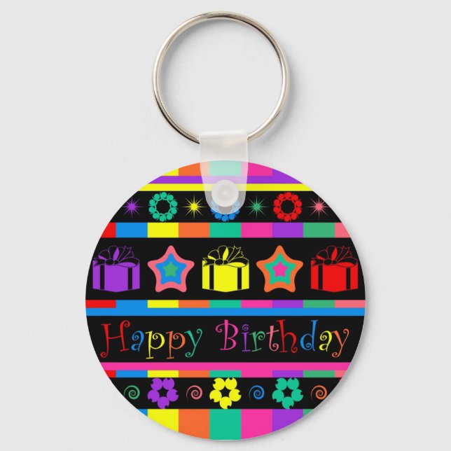 Chaveiro Feliz aniversário (Frente)