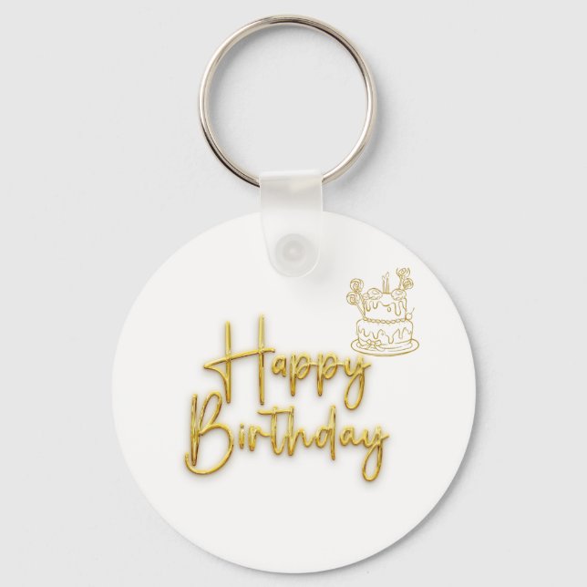 Chaveiro Feliz aniversário (Frente)