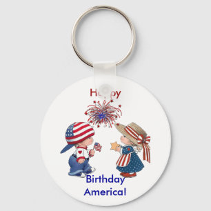 Chaveiro Feliz aniversário América