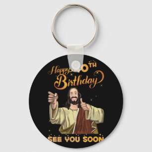 Chaveiro Feliz aniversário de 40 anos de Jesus de 40 anos V