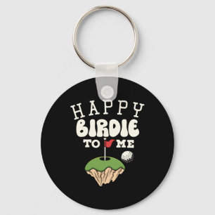 Chaveiro Feliz Aniversário de Golfe Camisa Feliz Birdie Gol