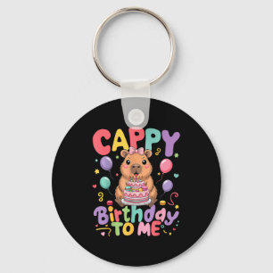 Chaveiro Feliz Aniversário Para Mim Cute Capy Capivara Aniv