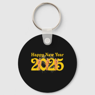 Chaveiro Feliz ano novo 2025 Fogos De Artifício Engraçados