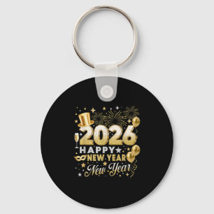 Chaveiro Feliz ano novo 2026 Novo Ano Festa Ballon Família