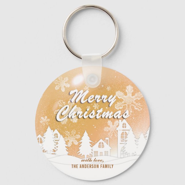 Chaveiro Feliz ano novo de Neves da Casa Branca Dourada (Frente)