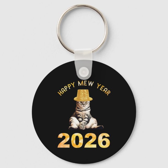 Chaveiro Feliz Ano Novo Mew 2026 (Frente)