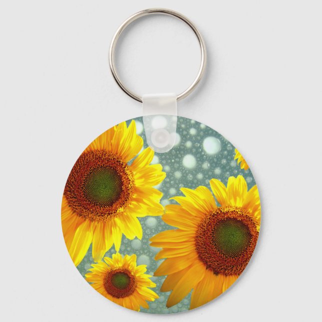 Chaveiro Feliz Bubble Sunflower (Frente)