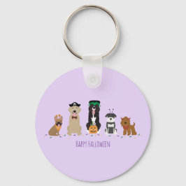 Chaveiro Feliz Cachorro das Bruxas Roxo