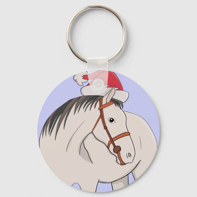 Chaveiro Feliz Cavalo de Natal (Frente)