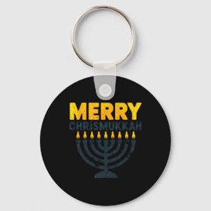 Chaveiro Feliz Chrismukkah Natal Hanukkah Chanukiah Gif