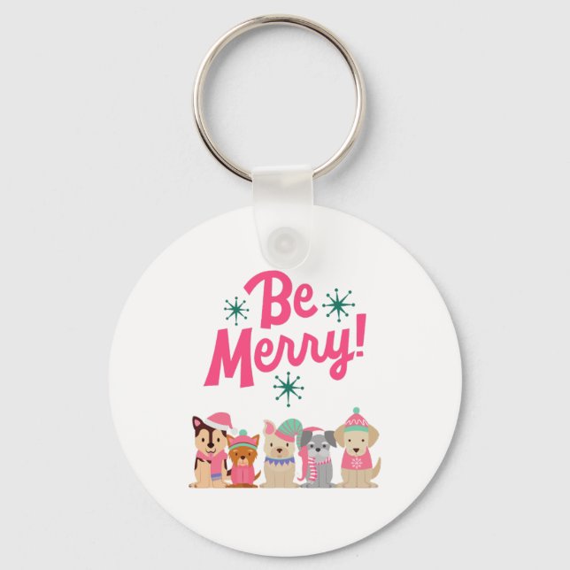 Chaveiro Feliz Colorida e Família Bright Natal 2023 (Frente)