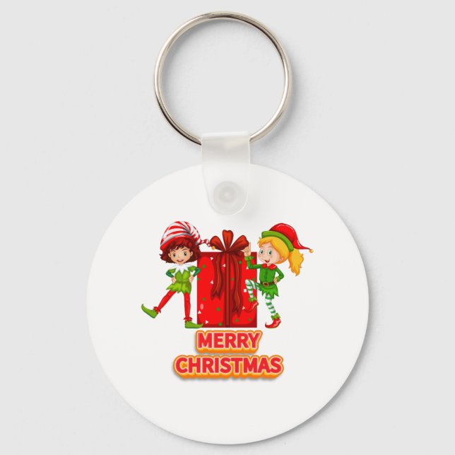 Chaveiro Feliz de aniversário e Feliz Natal de 2023 (Frente)