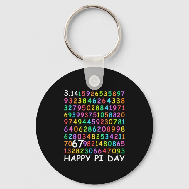 Chaveiro Feliz dia 3.14 amante da matemática 67 professores (Frente)