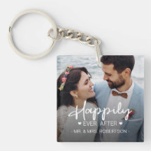 Feliz dia após a foto personalizada do casamento