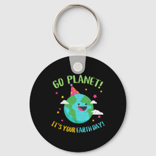 Chaveiro Feliz Dia da Terra Vá Planeta Engraçado Professor 