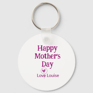 Chaveiro Feliz dia das mães nome feminino amor mauve sinal