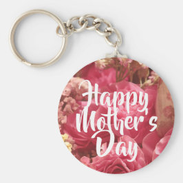 Chaveiro Feliz Dia das Mães Rosas do Coração