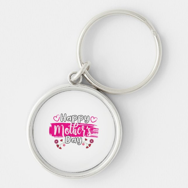 Chaveiro Feliz Dia de as mães 2025 Tshirt para Mulheres Mãe (Frente)