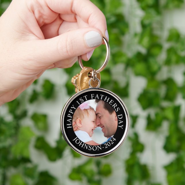 Chaveiro Feliz Dia de os pais de 1rua. Meu Pai Bonito (Mão)