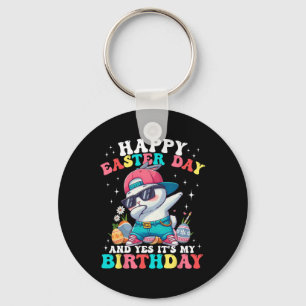 Chaveiro Feliz Dia de Páscoa E Sim É Meu Aniversário Coelho